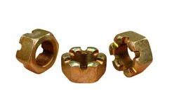 Гайка М24*1,5 прорезная гайка м24*1,5 корончатая ступицы газель, волга 292957 п29 в интернет-магазине НМК